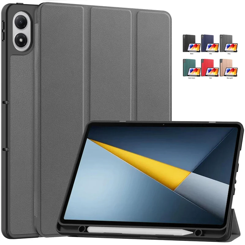 Hülle für Poco Pad M1 mit Stifthalter, magnetischem Klappständer, Smart Cover für Xiaomi Poco Pad M1 12,1 Zoll Hülle Coque