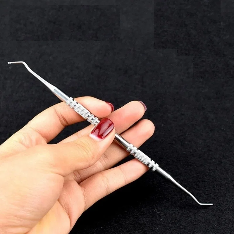 Foot Care Tool Paronychia Pedicure Nail Care Hook Ingrown Double Ended Toe Nail Correction File Manicure Toenails Clean