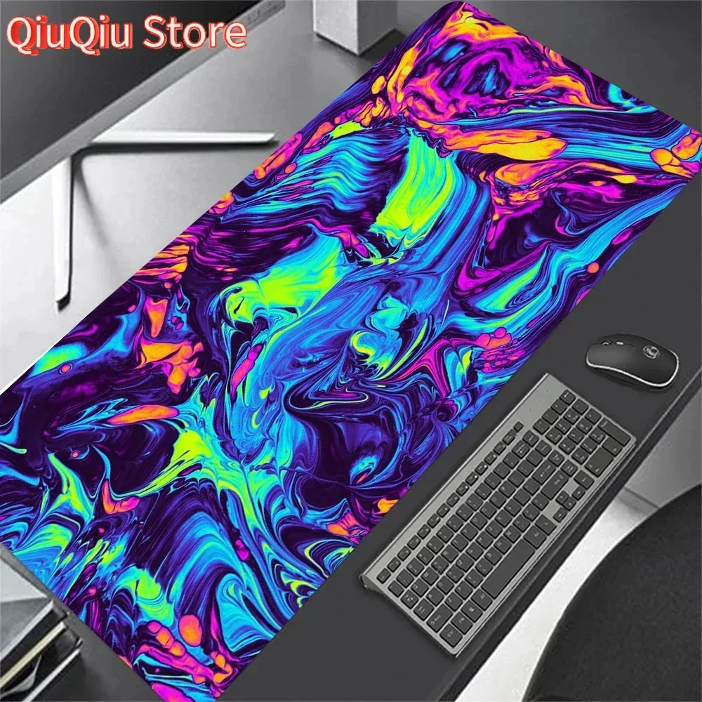 

Liquid flow mouse pad gamer desk pad anime large high definition mouse pad game pad natural rubber soft non-slip mouse pad 90x40