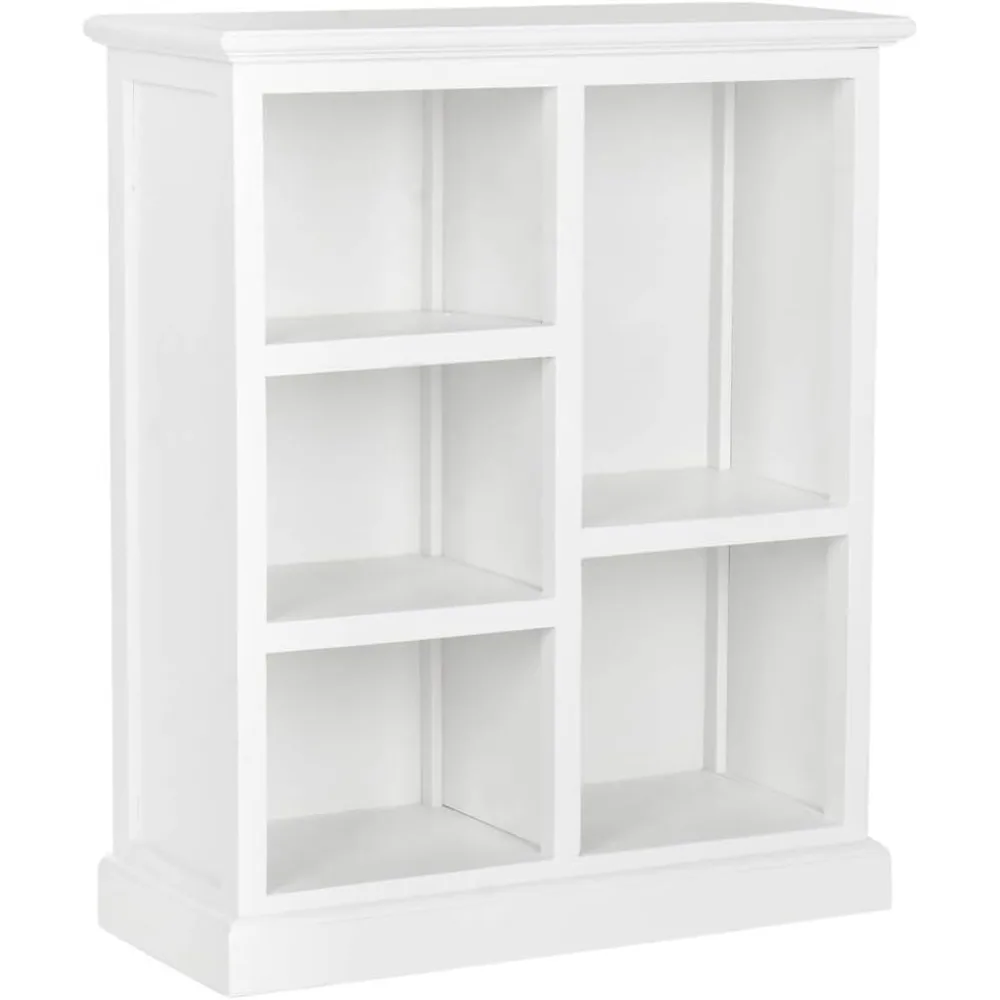 Collezione Home, libreria Maralah White a 5 ripiani, completamente assemblata