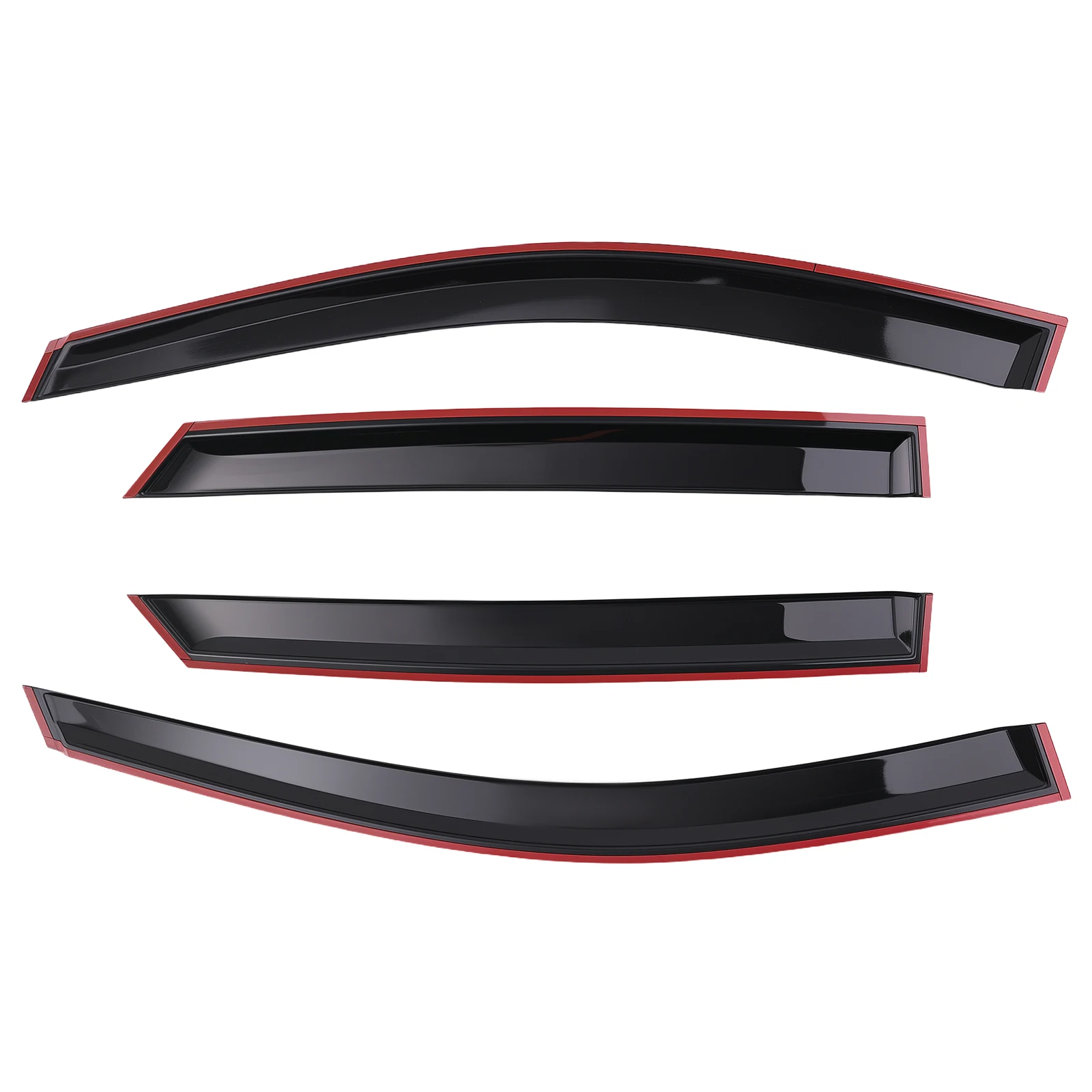 

Комплект дефлекторов окон (ветровиков) для Hyundai Santa Fe 2013-2018, 4 шт., черные