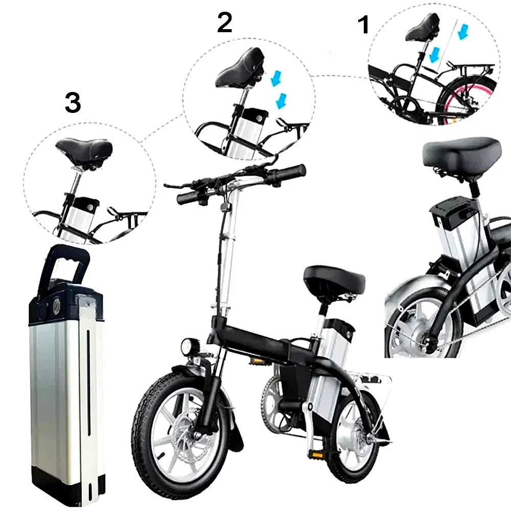 48V electric bicycle lithium-ion battery pack 10/15/20Ah suitable for Haiba MiFa GW20 750W folding bicycle