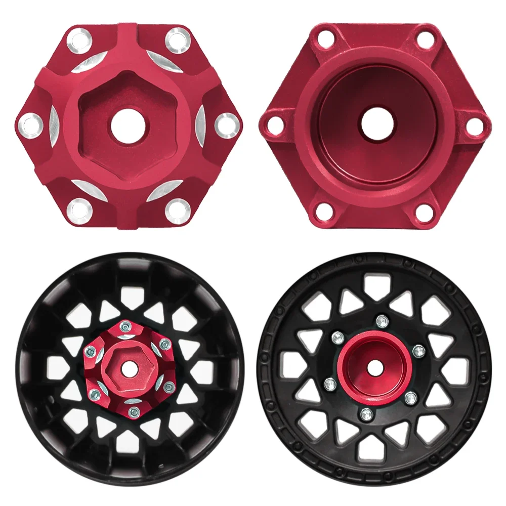 4 Pcs Aluminum 6x30 to 14mm Hex Adapter RC Car Accessories for 1/10 Proline Arrma Senton Granite Upgrade Parts
