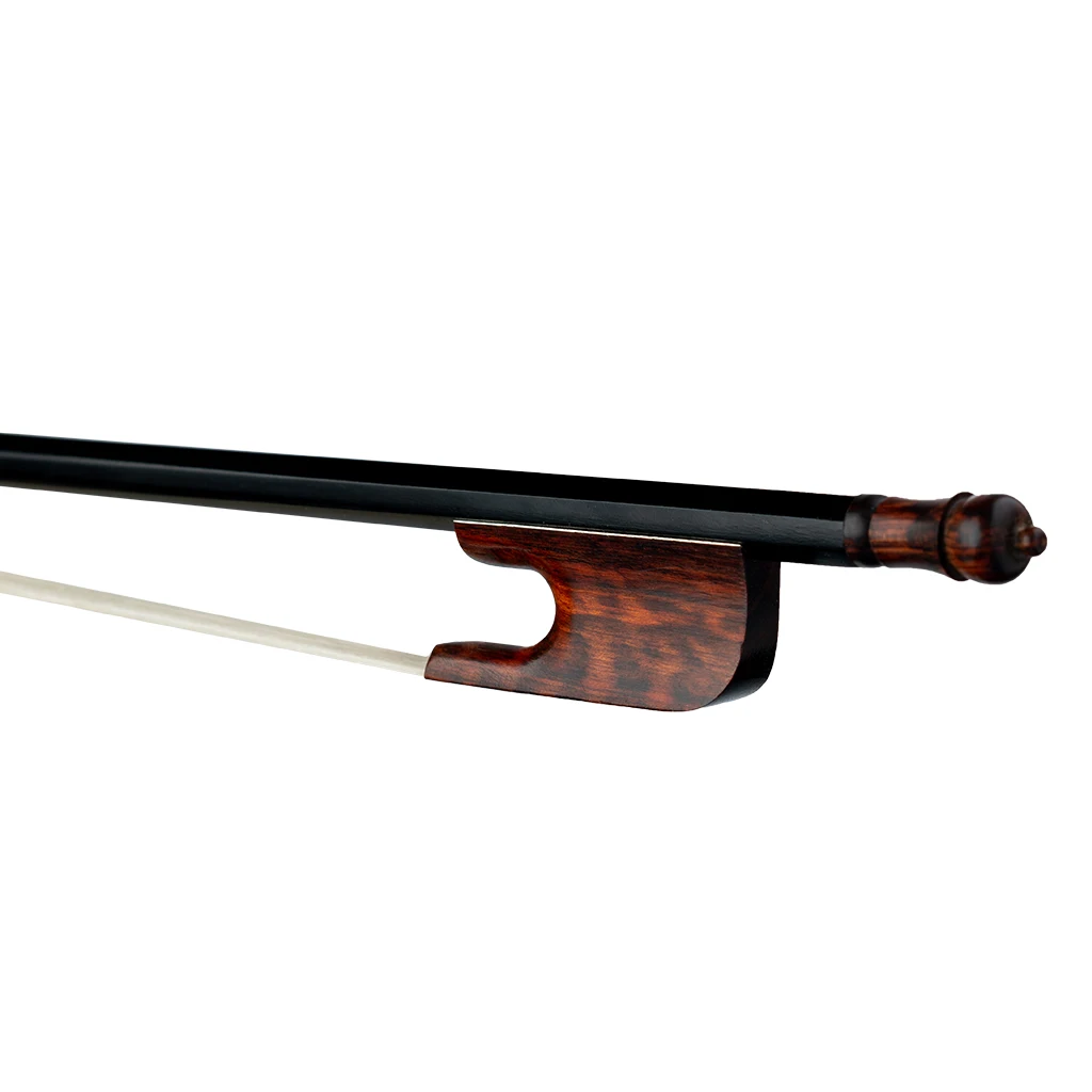 Baroque 4/4 Carbon Fiber Violin Bow W/Snakewood Frog Well Balance White Horse Hair & Carbon Fiber Violin Bows Endpin Accessories