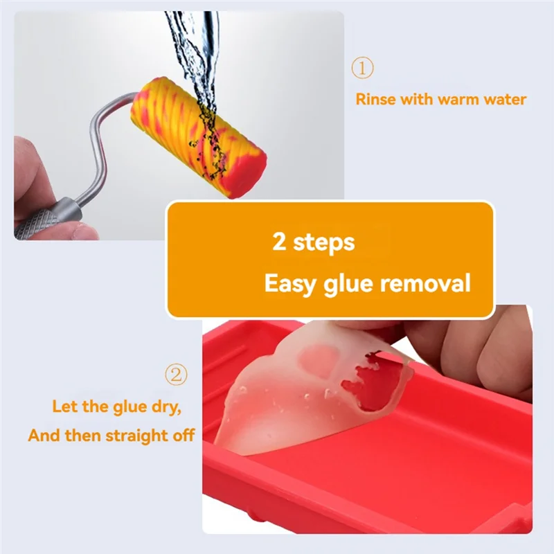 

LLCS-Woodworking Essentials: 4PCS Reusable Silicone Glue Brush Set For Smooth Application