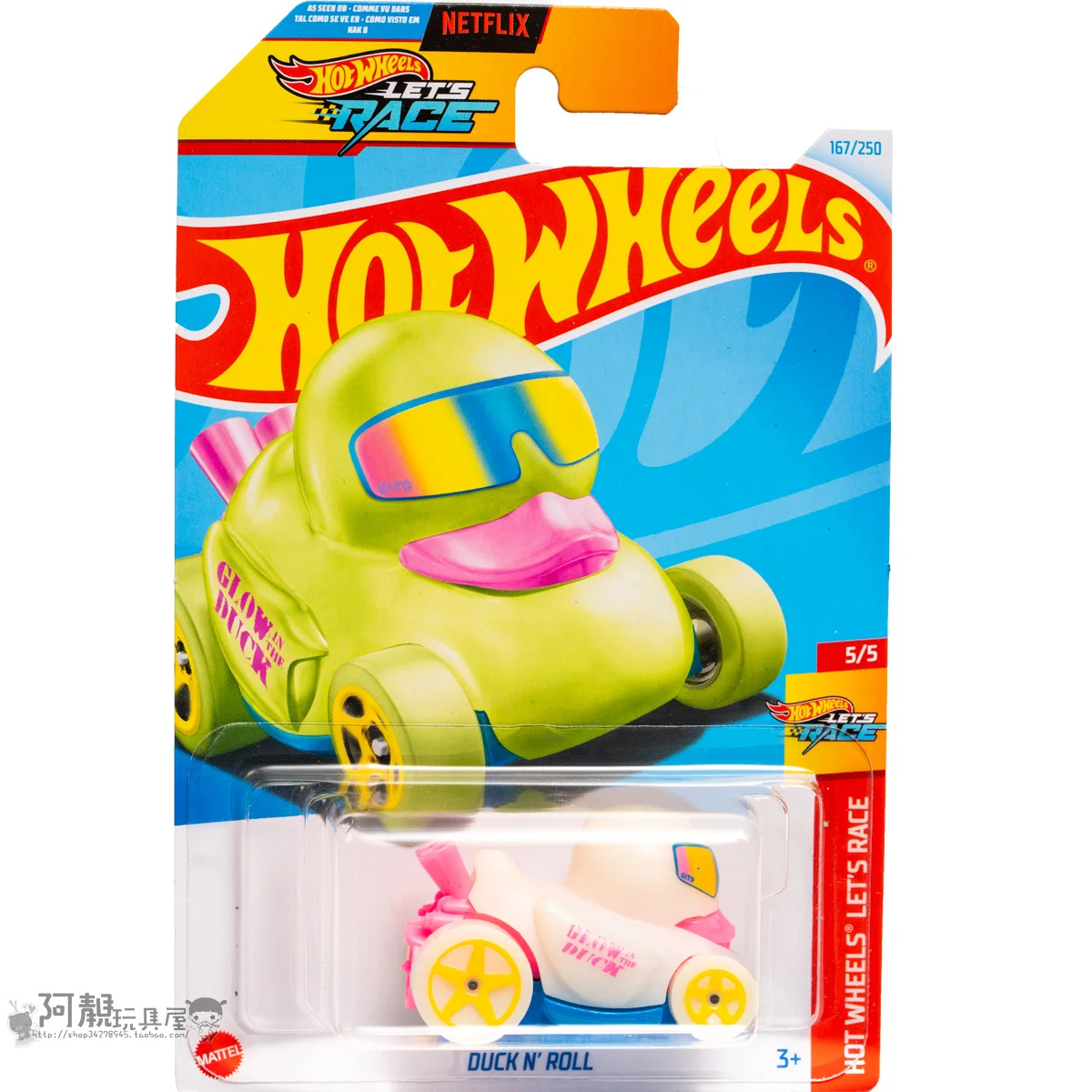 

Mattel Hot Wheels автомобиль Let's Race утка N'ROLL литые под давлением 1/64 Игрушки для мальчиков светящиеся модели автомобилей подарок на день рождения