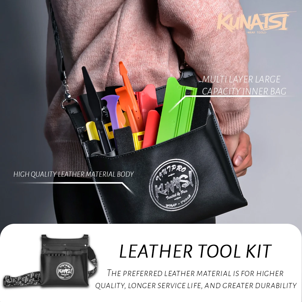 

Многоцелевая поясная сумка KUNAISI, прочная сумка через плечо с регулируемым ремешком, инструментом для хранения и организации с несколькими карманами