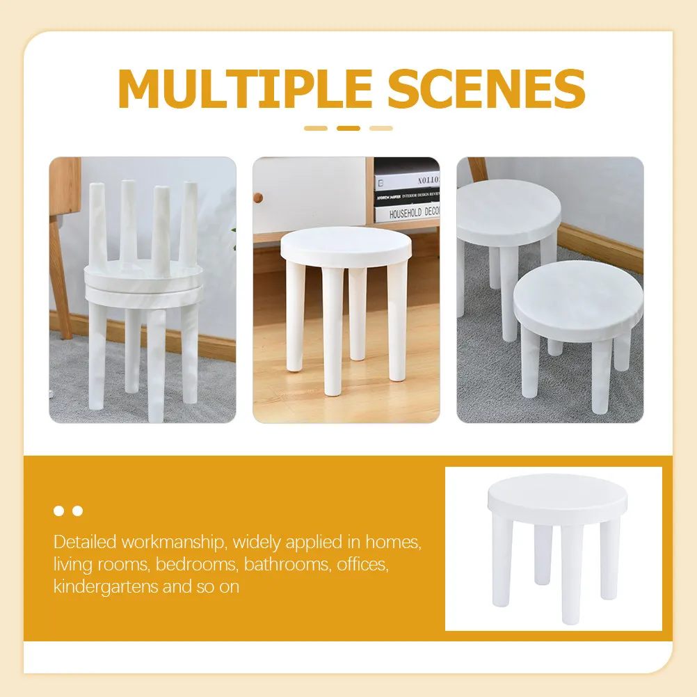 Kids Step Stool Premium Non-Slip Light Weight Stackable Children Stool for Bathroom Bedroom Kitchen Living Room Office