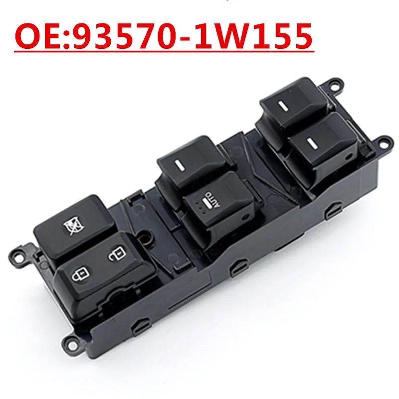 

OE:93570-1W155 935701W155 93570-1W150 16 Pins For 2012-2015 Kia Rio Pride Front Left Power Window Master Control Switch