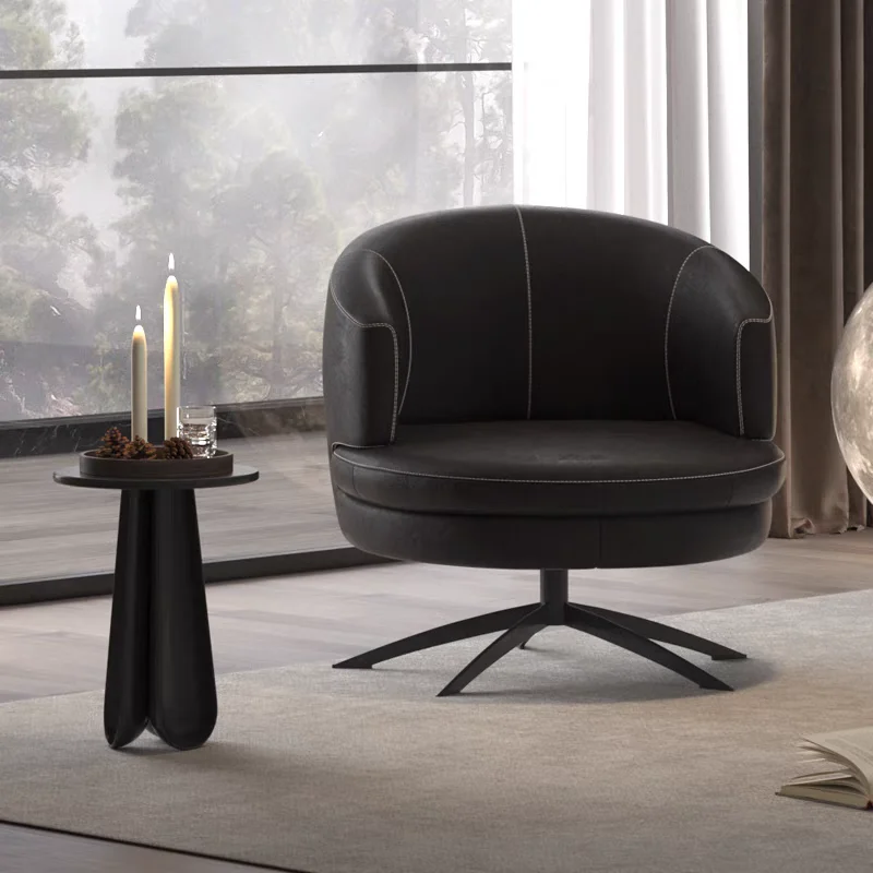 

Italian single sofa chair Modern sales office Beauty salon Leisure chair Living room Creative designer Light luxury single chair