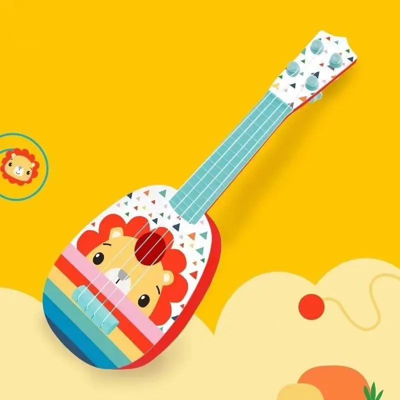 Children\'s Guitar Toy Ukulele Beginner Baby Music Enlightenment Toys Early Educational Mini Musical Instrument Xmas Gift