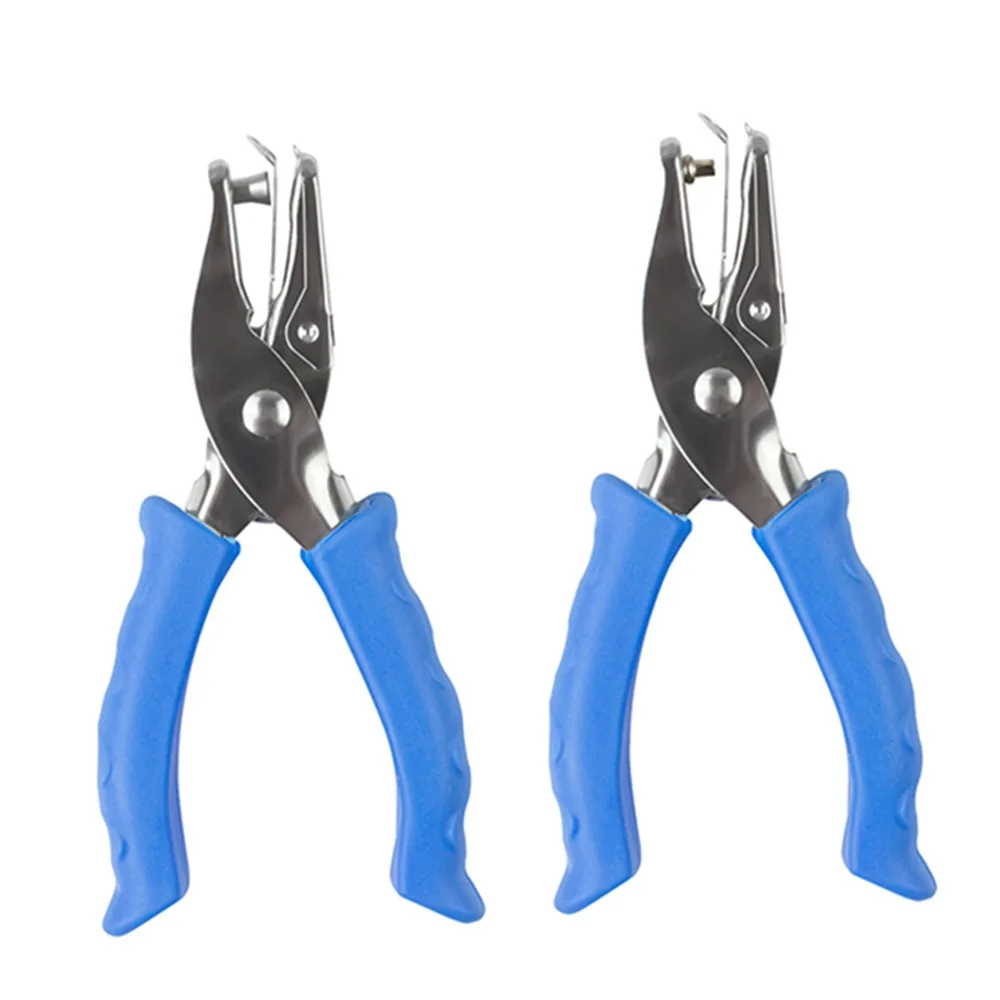 2Pcs 3/6mm Single Hole Punching Machine Creative Rubber Handle Handheld Hole Punch 3 Color Available Non-slip Punch Plier