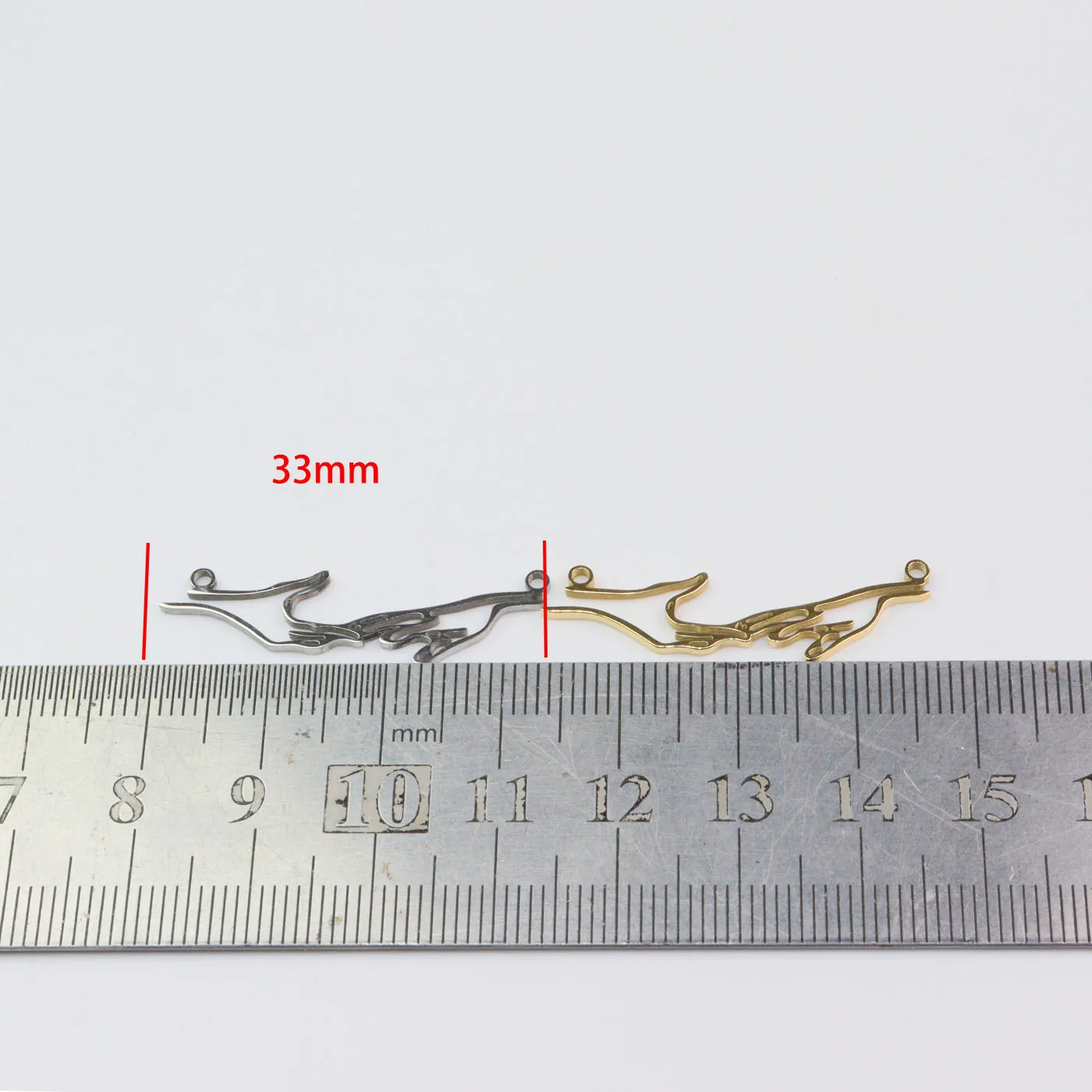 5pcs Stainless Steel Hands Love Charm Women Girl Fashion Jewelry DIY Handcraft Vacuum Plated Antiallergic Necklace
