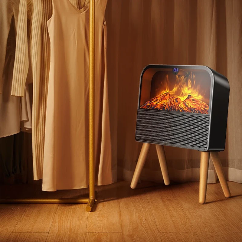 سخان الجرافين بالأشعة تحت الحمراء تصميم ريترو عالي البوليمر لتنقية الهواء تسخين سريع ثلاثي الأبعاد مدفأة حمام مثبتة على الحائط