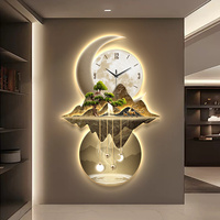 Chinese Style Luxury Wall Clocks Digital Living Room Large Interior Modern Wall Watch Led Round Creative Reloj Pared Home Design