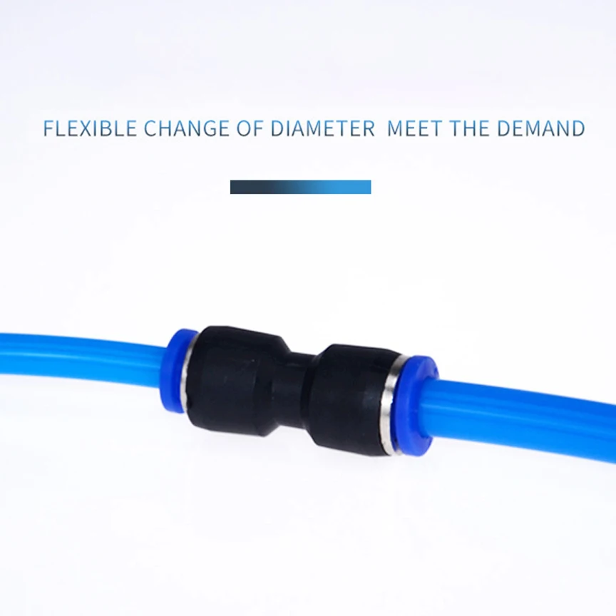 1PCS Pneumatic Fittings Straight Push Plastic Connector 6/8/10/12mm PU Trachea Connectors & Plastic Air water Hose Tube Joint