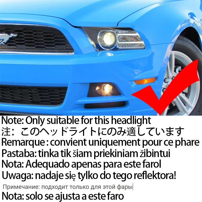 2 anni di garanzia luce diurna a LED in cotone bianco Angel Eye per Ford Mustang 2013 2014 accessori per auto