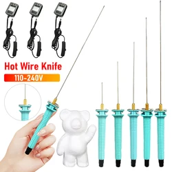 5-25CM Foam Cutter Pen Electric Foam Cutting Tool Fast Heating US/EU/UK Plug Heat Cutting Engraving Pen For Styrofoam Foam Cut