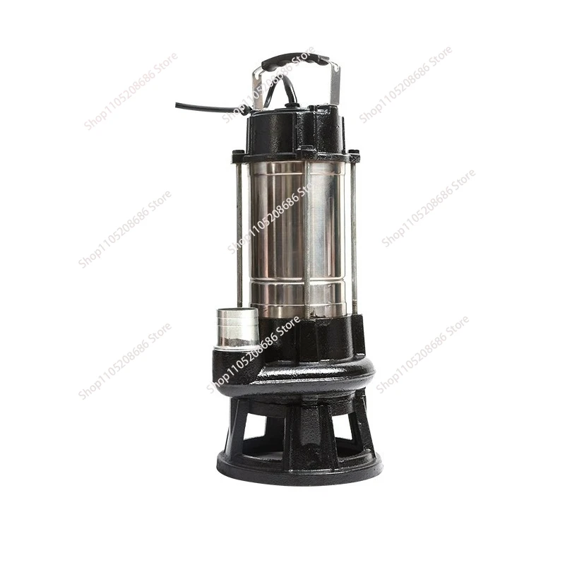 stainless steel body, pure copper motor, with float switch, cutting type submersible/sewage pump.