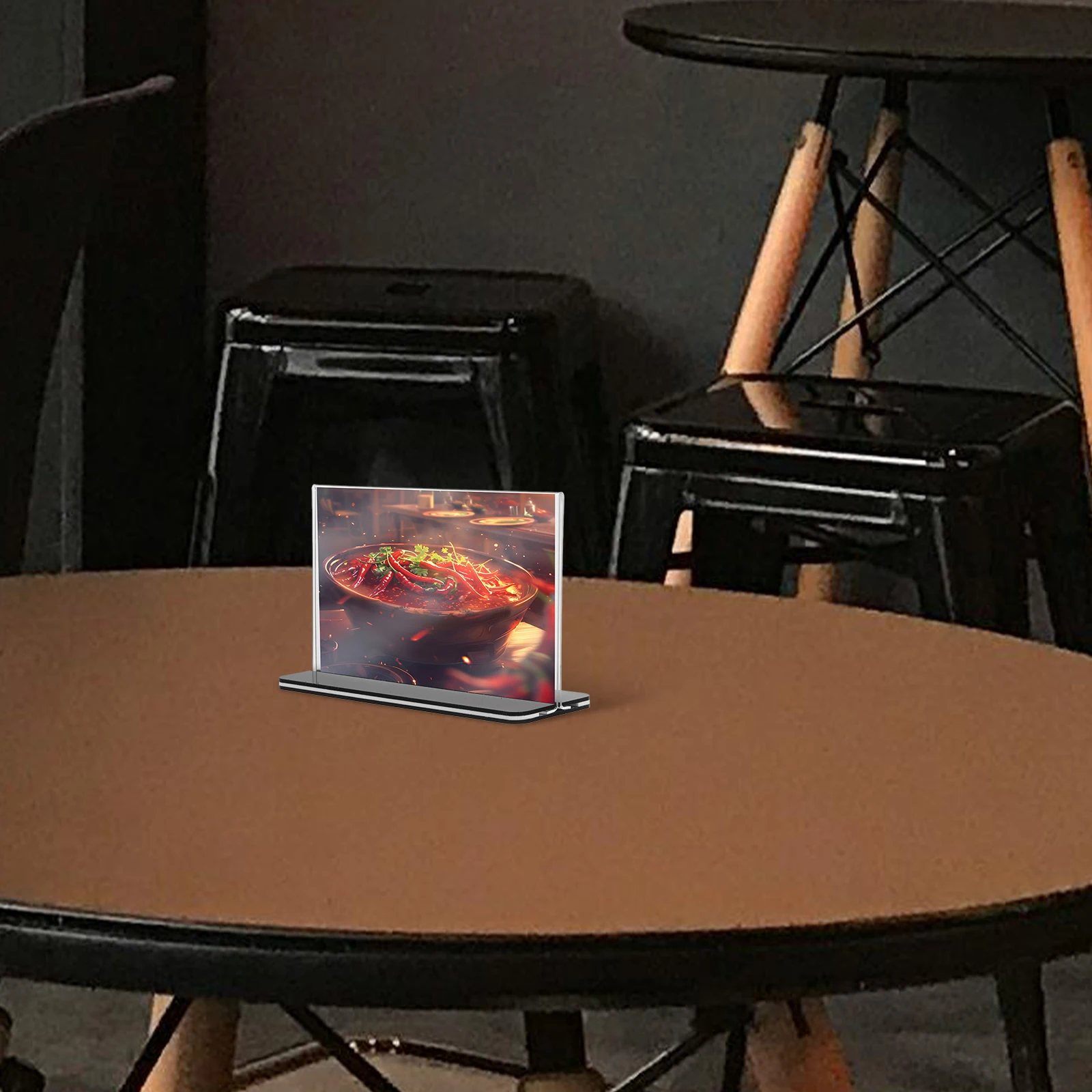 

Clear Acrylic Table Sign Holder Stand Display Frame for Menu Advertisements Flyers Business Name Plate Desktop Stands flier