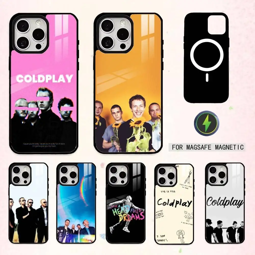 

Alternative rock Coldplay Phone Case For iPhone17,16,15,14,13,12,11 Plus,Pro Max Magnetic For Magsafe Wireless Charging