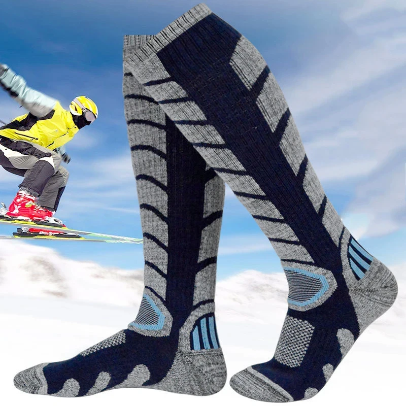 Hiking Thermal Ski Socks for Men Women Winter Long Warm Outdoor Sports Skiing Snowboarding Performance Stocking Hiking