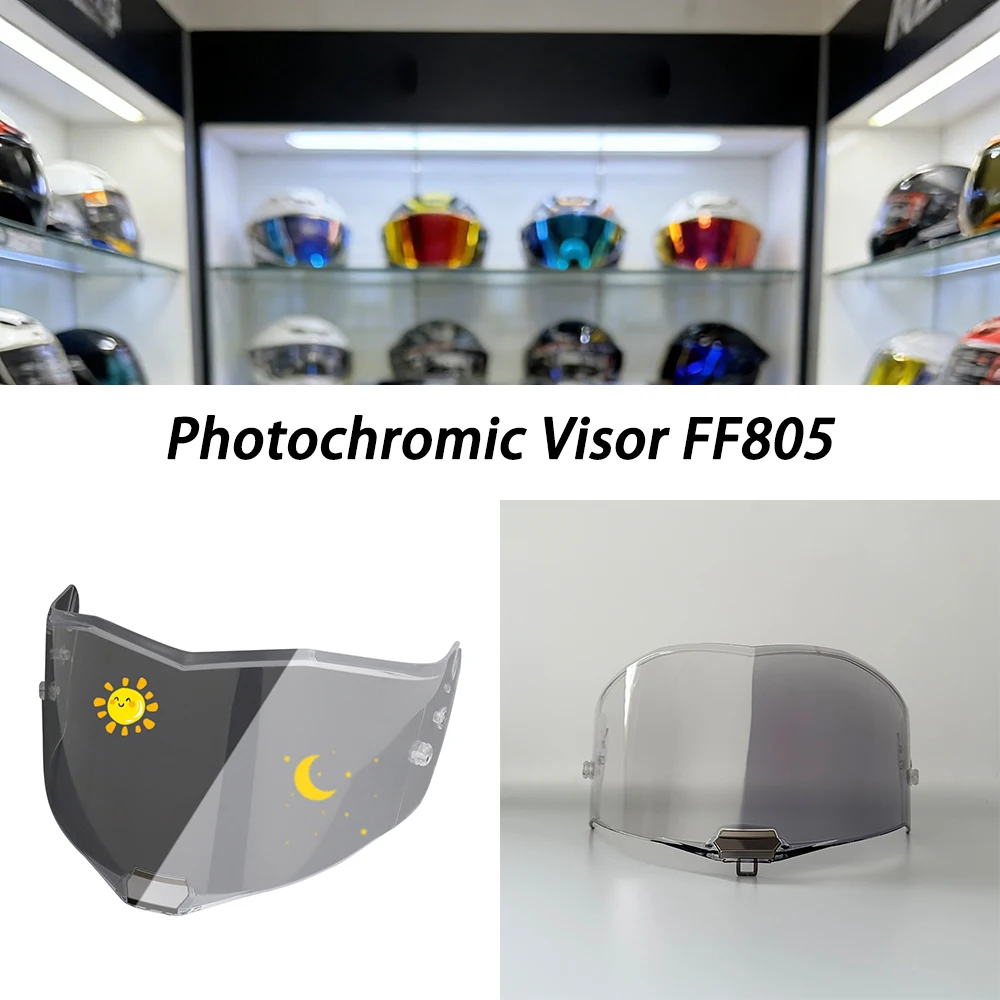 Motorcycle Helmet Photochromic Visor For LS2 FF805 Thunder Lens Phototropy Clear Anti-UV Glasses Shield Autochromic lens