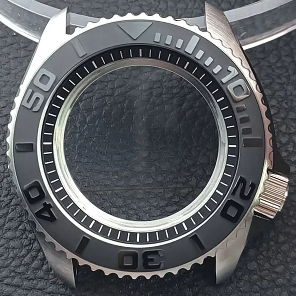 

42 мм выпуклое сапфировое стекло, нержавеющая сталь, серебряный корпус, подходит для механизма NH34 NH 35 NH36, водонепроницаемый корпус, ремешок 22 мм, циферблат 28,5 мм