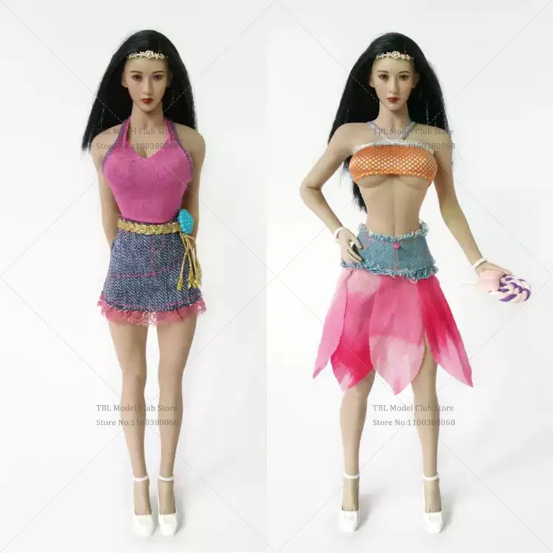 1/6 Scale Female Clothes Summer Fashion Multiple Straps For Strapless Treatment For 12-inch PHICEMS21B Action Figure Soldier