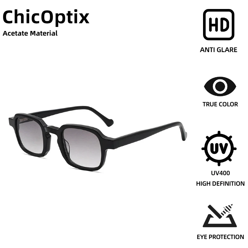 

ChicOptix модные ретро новые стильные женские квадратные солнцезащитные очки мужские модные брендовые дизайнерские ацетатные солнцезащитные очки UV400 Gafas De Sol Mujer