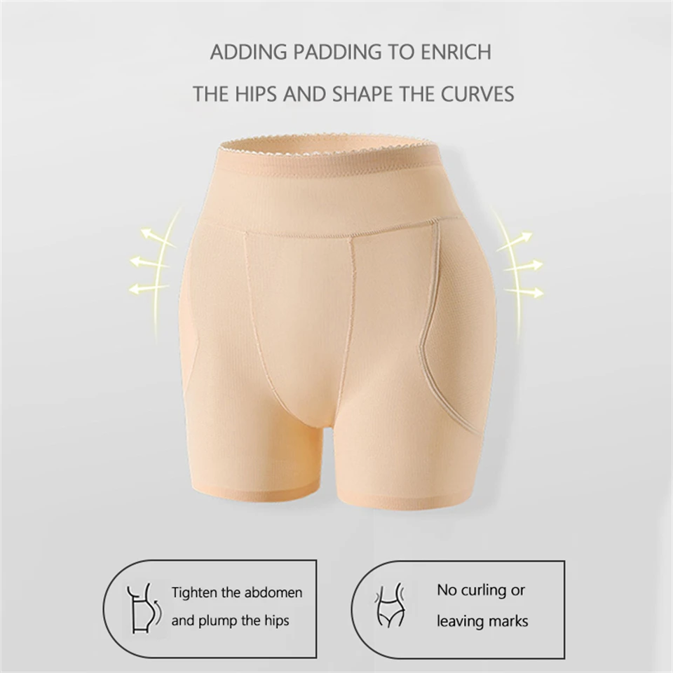 Becirzet Damen-Unterwäsche, Fake Asses, High Waist, Bauchkontrolle, atmungsaktive Hüftpolster, Po-Verstärker, Body Shapewear – Detail 8
