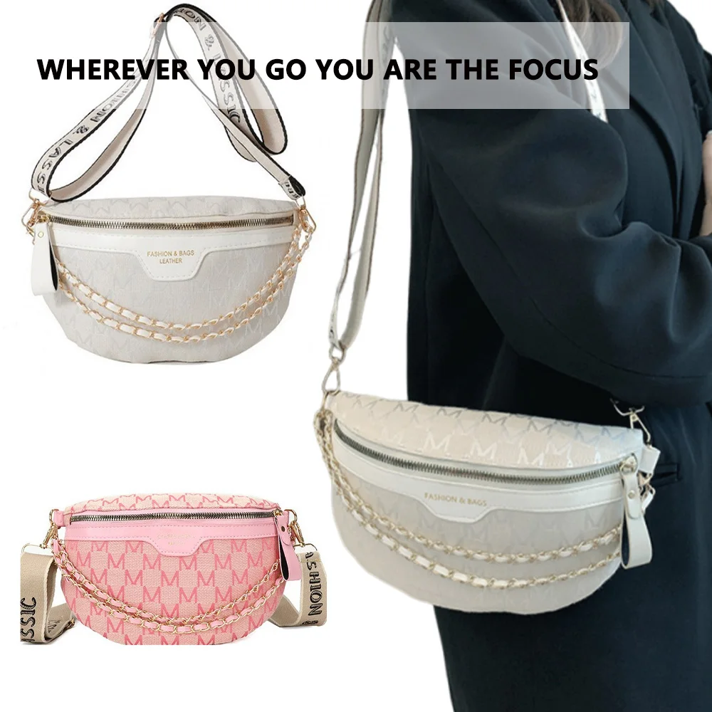 

Witha zipper closure,exquisite chain decoration,suitable for women afashionable and versatile crossbody bag that is suitabl A-DH