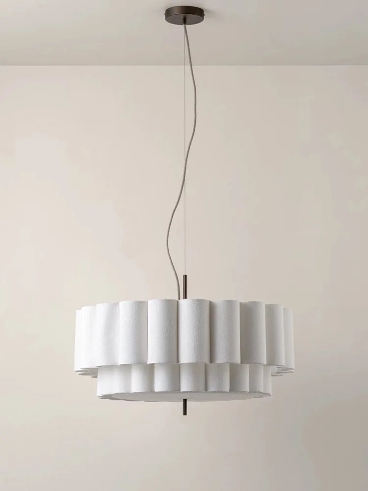 Japanese Wabi Sabi Fabric Ceiling Chandeliers Living Bedroom Decor Lustre Pendant Lights Indoor Lighting Hanging Lamps Fixtures