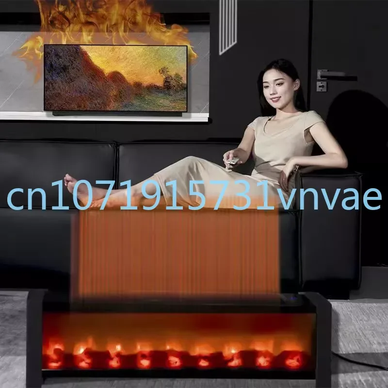 2000W 220V German Yangzi Graphene Flame Skirting Line Heater Household Electric Heater Fire Fireplace Winter Whole House