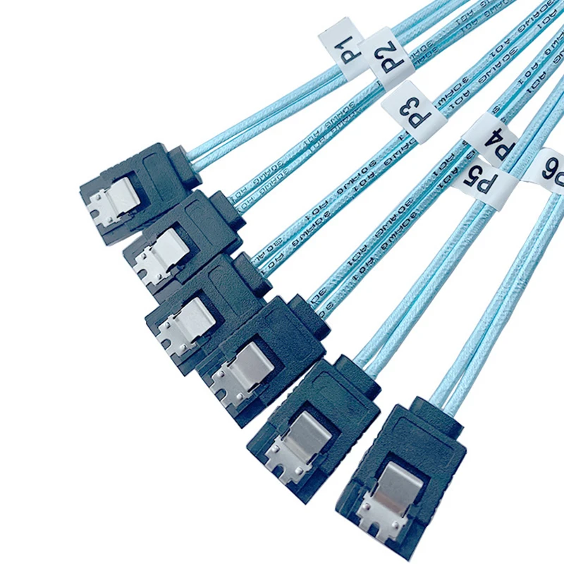 1pc Splitter Cable 6 SATA III 6Gbps Cable 7Pin​ Female Data Cable For Server 0.5m/1m Support Hot Swap SATA Interface