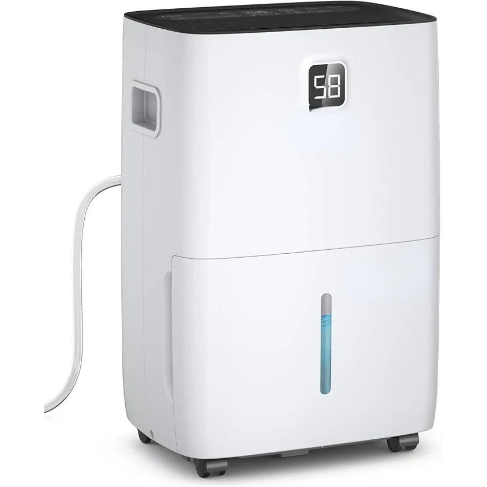 Pint Energy Star Dehumidifier for Home, Basement and Large Rooms up to 5000 Sq. Ft, Powerful and Quiet