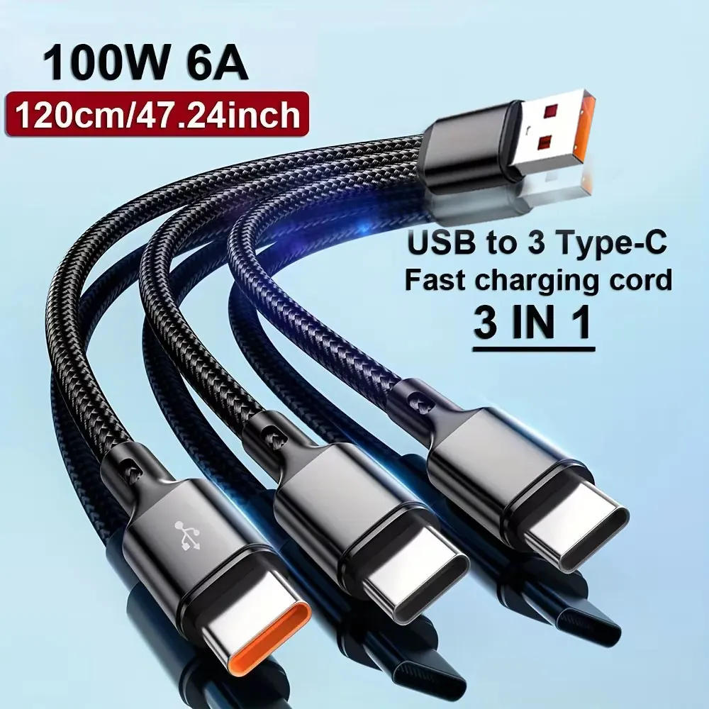 3 In 1 100W 6A USB-…