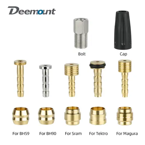 자전거 브레이크 구리 올리브 헤드 연결 삽입/오일 바늘 키트 Shimano BH59 BH90 Sram Magura Tektro 유압 디스크 브레이크