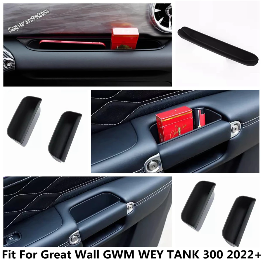 

Car Passenger Glovebox Storage Compartment / Front Rear Door Storage Box Accessories For Great Wall GWM WEY TANK 300 2022 2023