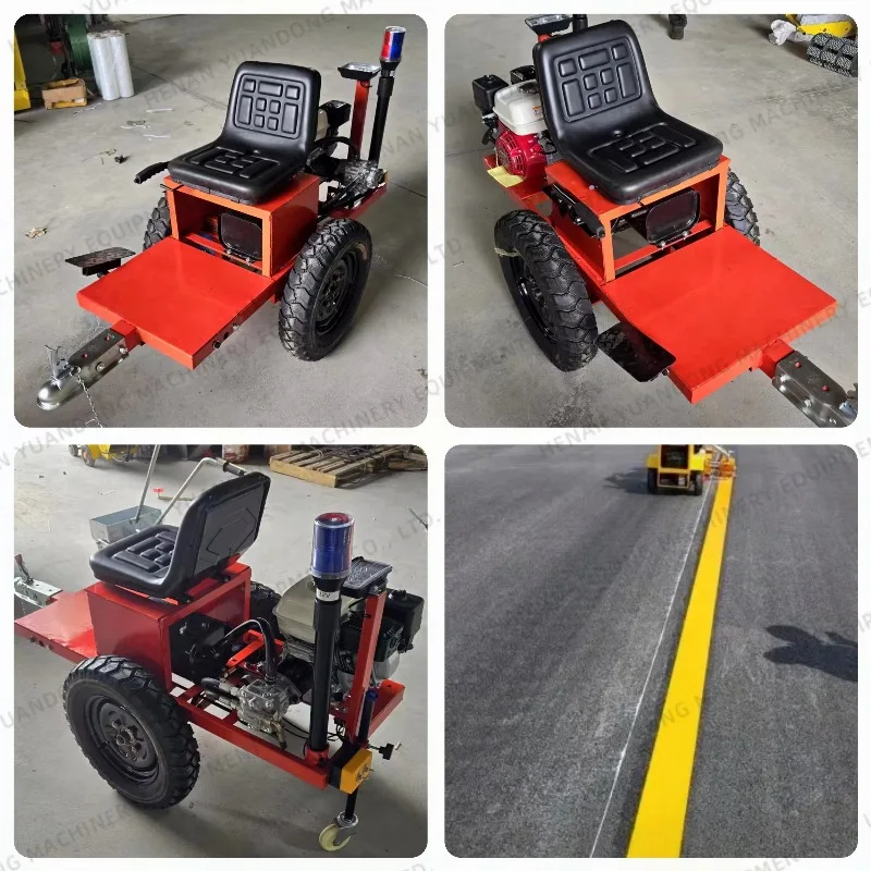 

Double Hand Push Airless Spray Parking Lot Cold Paint Road Line Marking Machine With Low Price