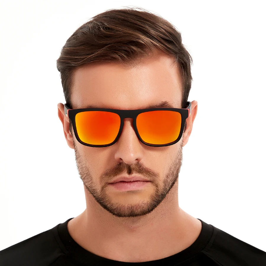Modische Vintage Quadratische Sonnenbrille für Männer und Frauen Angeln Fahren Luxus Marken-Designer Sonnenbrillen Retro Eyewear – Detail 1