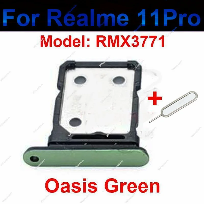 SIM Card Tray For Realme 11 Pro 11Pro Plus 5G Sim Card Tray Socket Micro SD Card Reader Holder Slot Adapter Replacement Parts