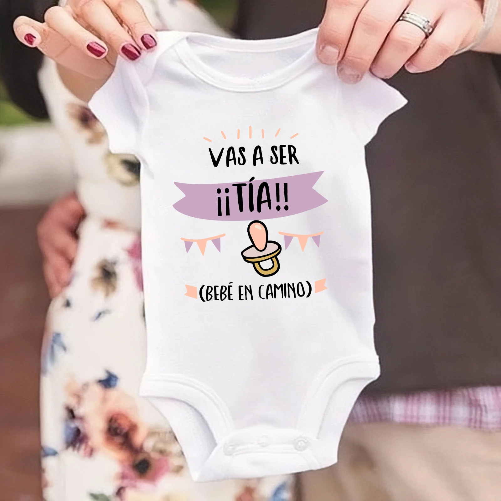 

You're Going To Be An Aunt Baby on The Way Printed Baby Romper Pregnancy Announcement Clothes Newborn Reveal Bodysuit for Aunt