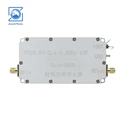 WYDZ-PA-2.4-2.5GHz-10W RF Power Amplifier RF Power Amp Designed with Heat Sink 40dB Gain 10W Output