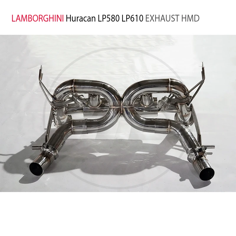 HMD Stainless Steel Catback Exhaust Systems For Lamborghini Huracan LP580-2 LP610-4 EVO Style Valve Muffler Car Accessories