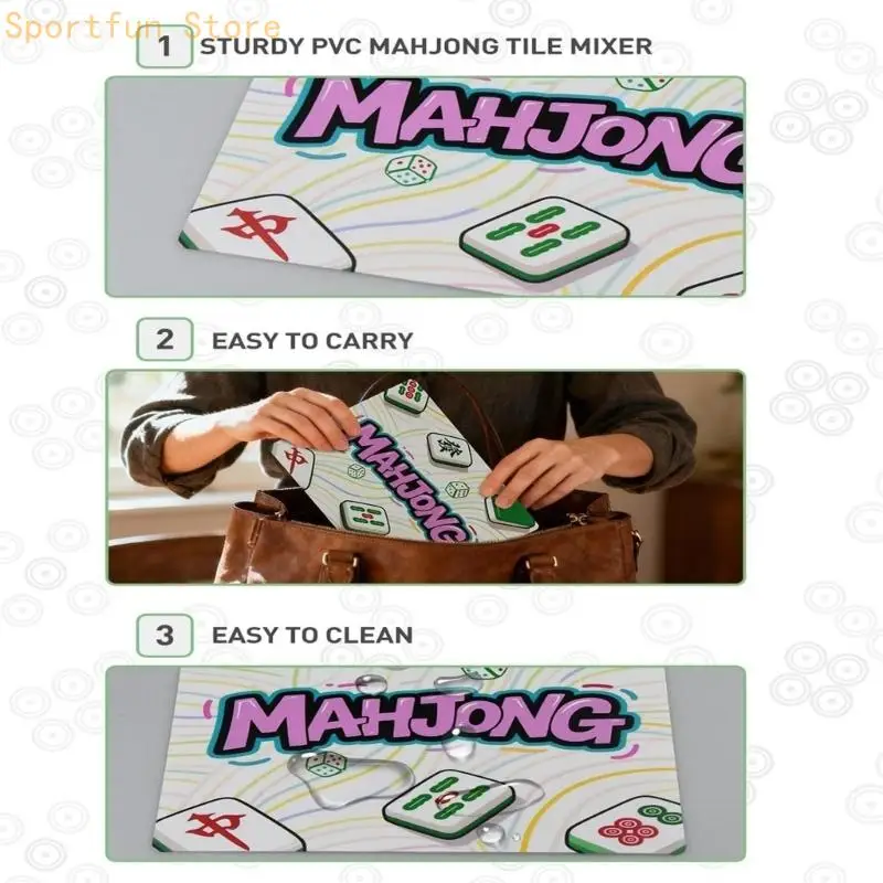Clear Plastic Mahjong Card Protectors Mahjong Card Holders Designs For Quick Installation Without Tools And Safe Storage X7JD