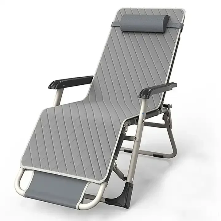 Folding Bed Foldable Outdoor Lounge Reclining Garden Beach Chairs Sun Lounger