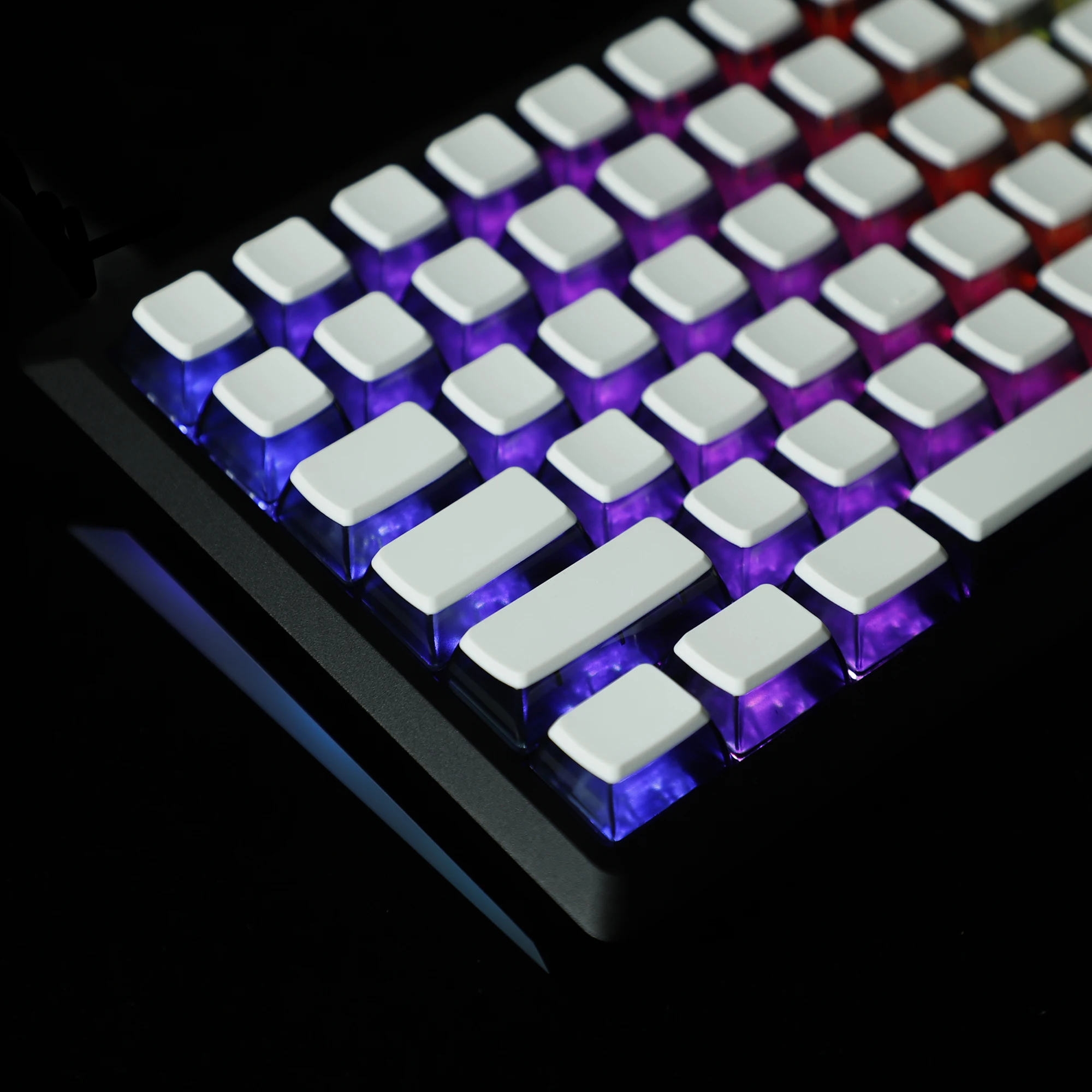 Pudding retroilluminato 116 tasti ASA Profile Blank Smoky PBT Keycaps per 104 96 87 84 68 MX tastiera meccanica