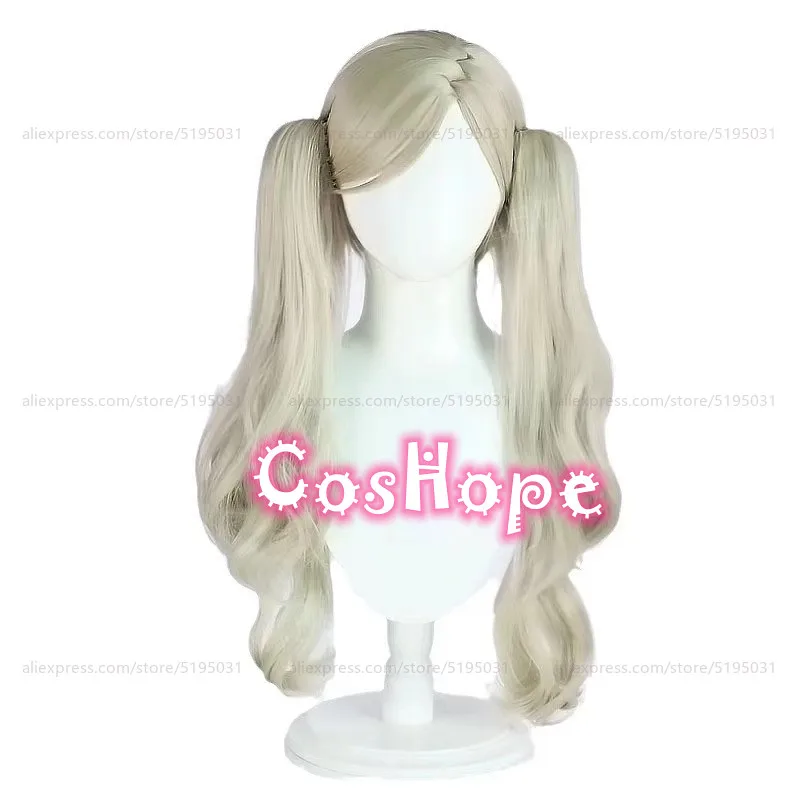 Ann Takamaki Cosplay Wig Women Long Curly Wig Cosplay Anime Cosplay Wigs Heat Resistant Synthetic Wigs