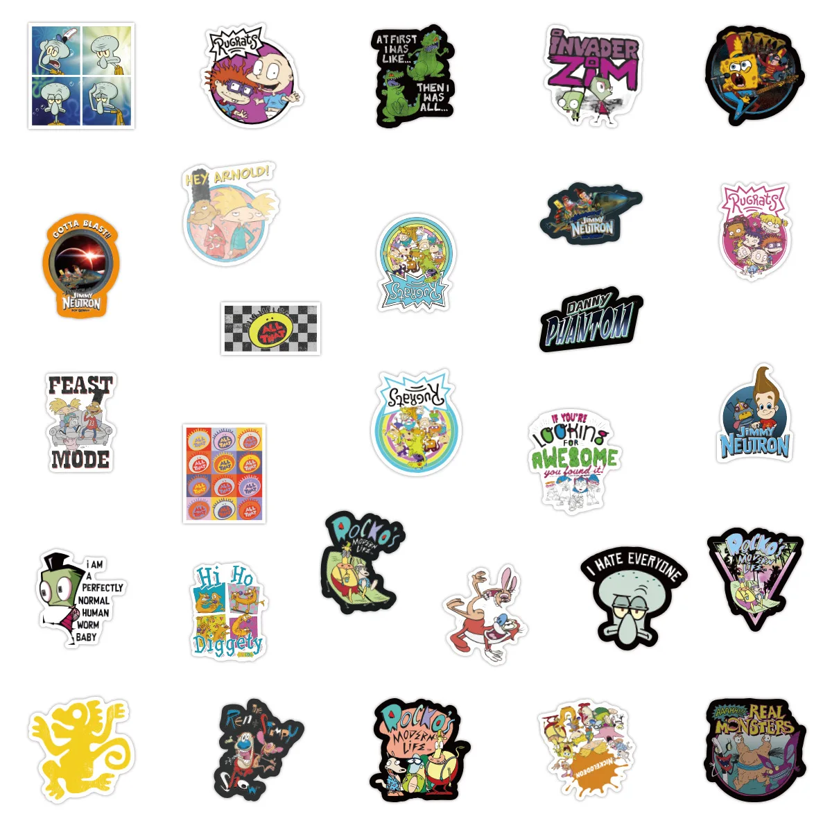 10/50Pcs 90s Klassische Cartoon Aufkleber Graffiti für Laptop Motorrad Bike Auto Gitarre Skateboard Gepäck Aufkleber Kinder sammelalbum Spielzeug